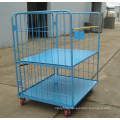 Metal Warehouse Folding Galvanized Heavy Duty Roll Cage